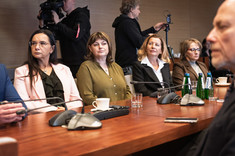 Od lewej: I. Flisiak, E. Ptaszek, prof. PRz B. Zatwarnicka-Madura, prof. PRz B. Mossety-Leszczak,