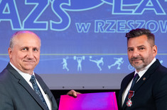 Od lewej: prof. PRz A. Trytek, dr J. Zieliński,  