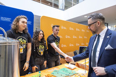 Spotkanie studentów kół naukowych z ministrem M. Kulaskiem,